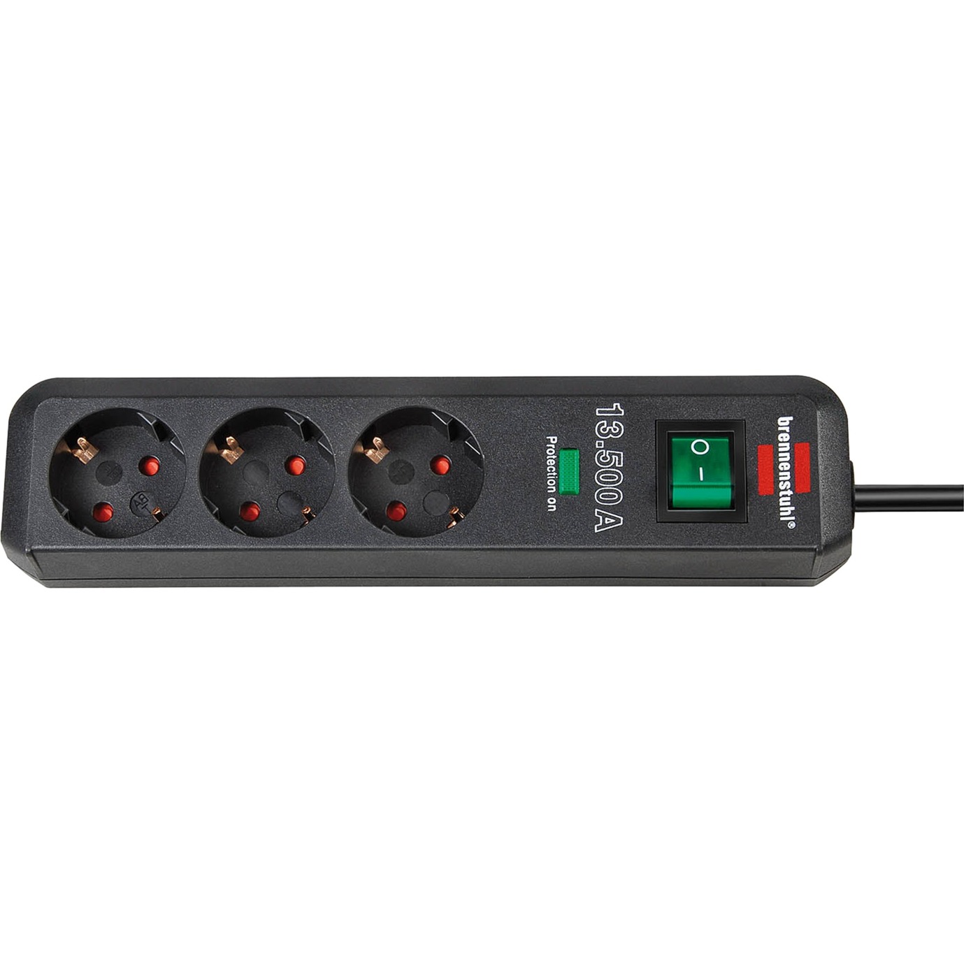 1158810315 multiprise 1,5 m 3 sortie(s) CA Intérieure Anthracite
