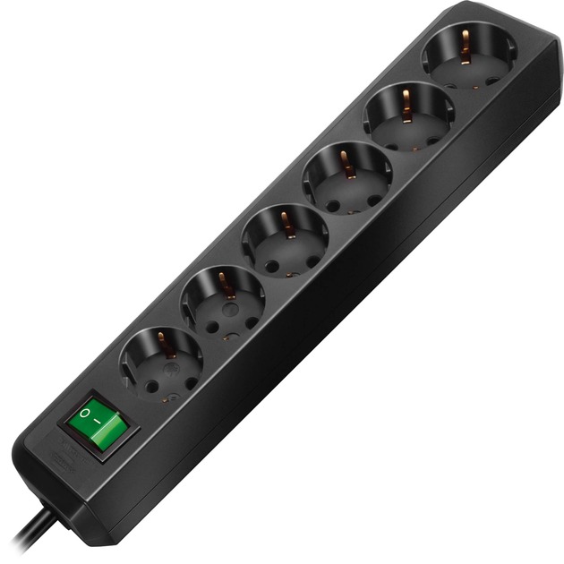 Eco multiprise 1,5 m 6 sortie(s) CA Noir