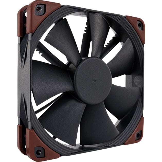Noctua NF-F12 PC-Gehäuse-Lüfter Schwarz (B x H x T) 120 x 120 x 25 mm