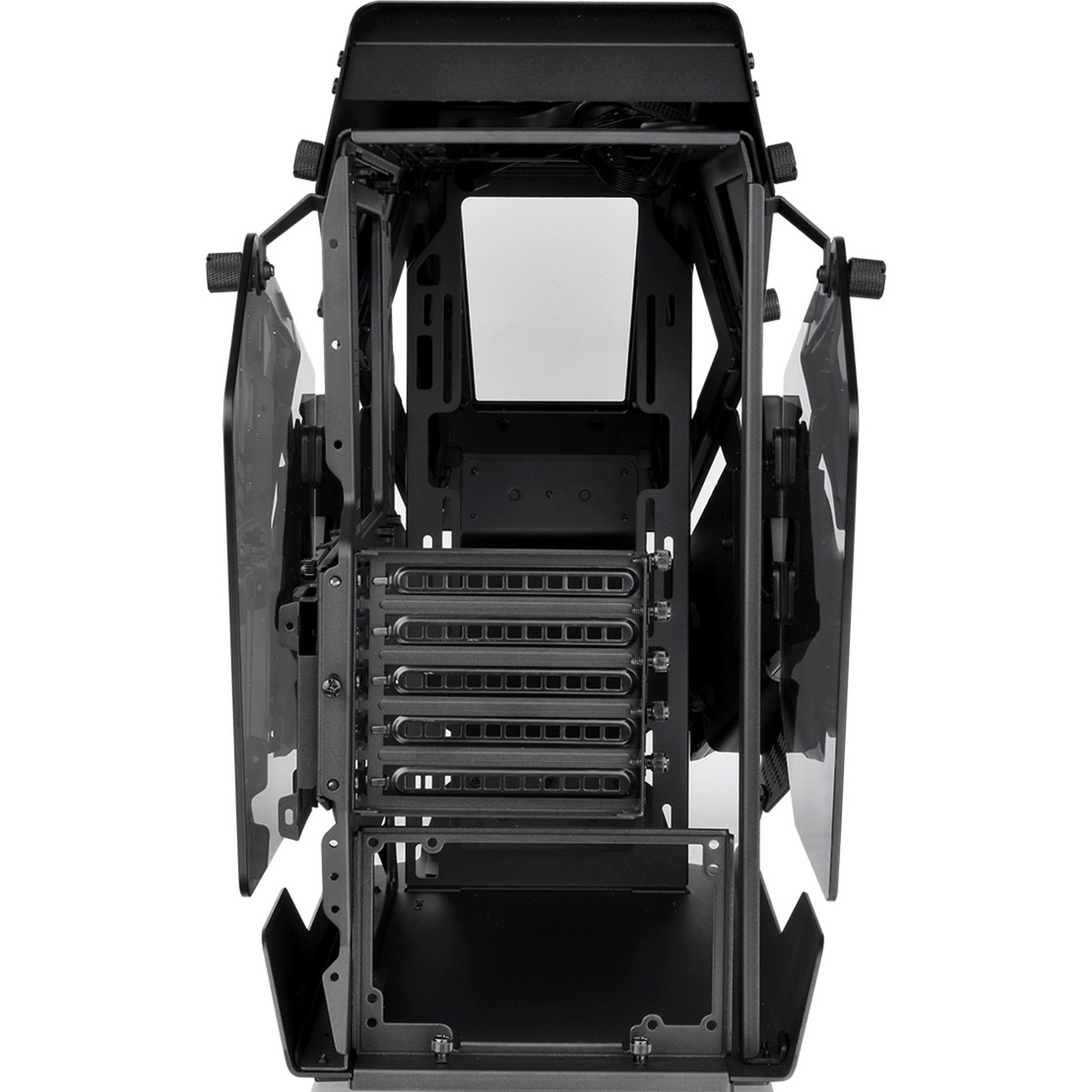 Thermaltake AH T200 Micro Tower Noir boîtier midi tower Noir | 2x USB-A | 1x USB-C | Verre Trempé