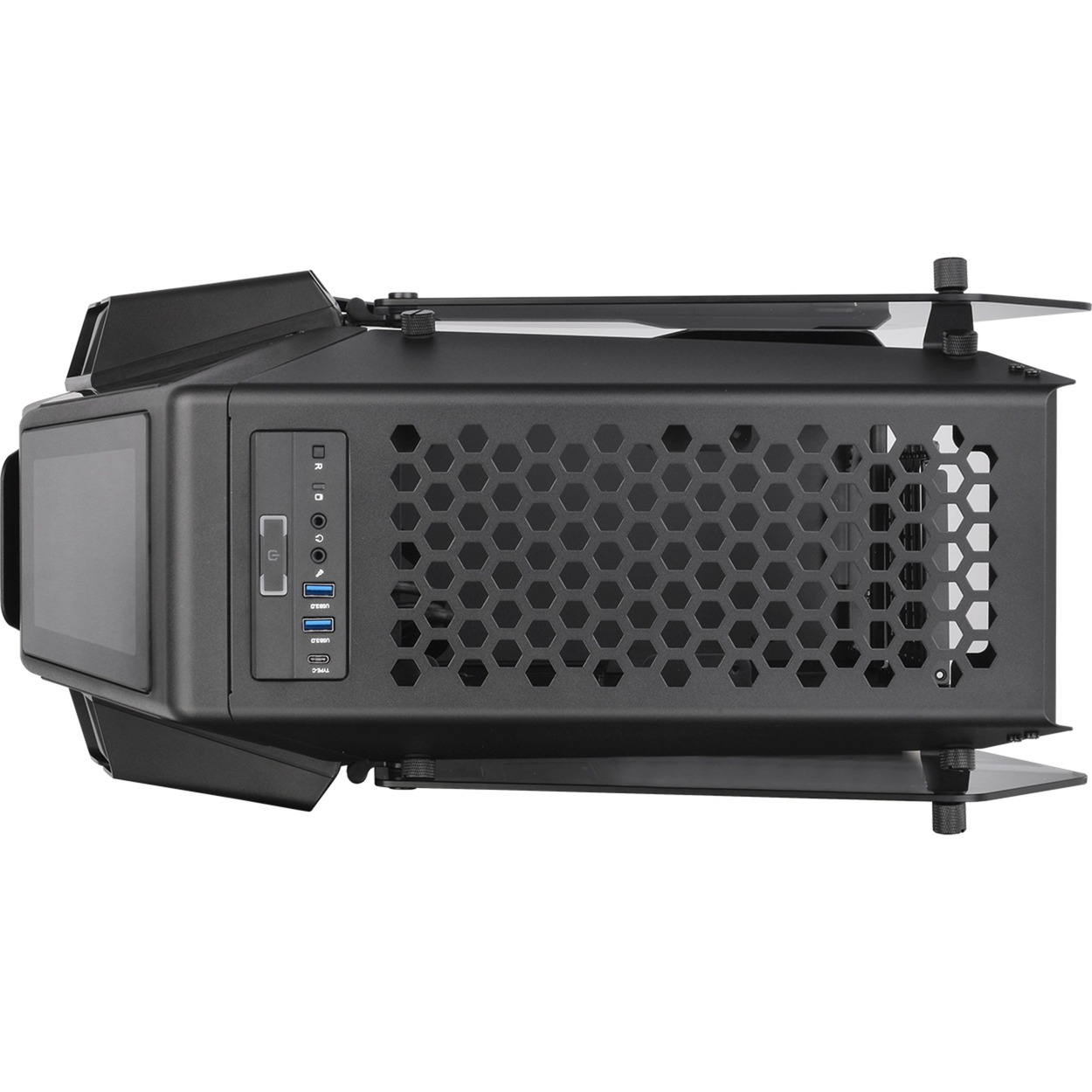 Thermaltake AH T200 Micro Tower Noir boîtier midi tower Noir | 2x USB-A | 1x USB-C | Verre Trempé